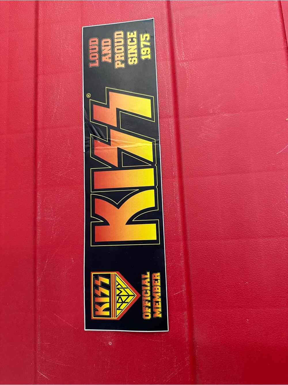 KISS bumper sticker